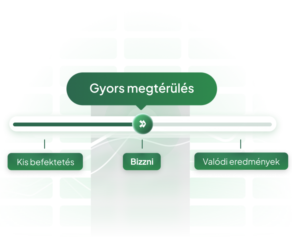 Egy üzleti grafika, amin az ár-értékarány van szemléltetve.